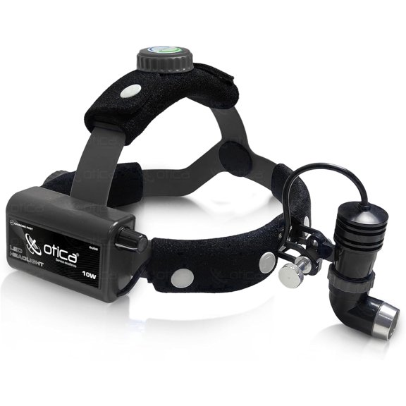 OTICA 10W LED Headlight, ENT Medical, Multi-Purpose - Adjustable Focus - Gray