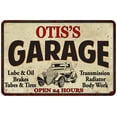 thumbnail image 1 of OTIS'S Garage Gift Man Cave Metal Sign Decor 12x18 112180014319, 1 of 1