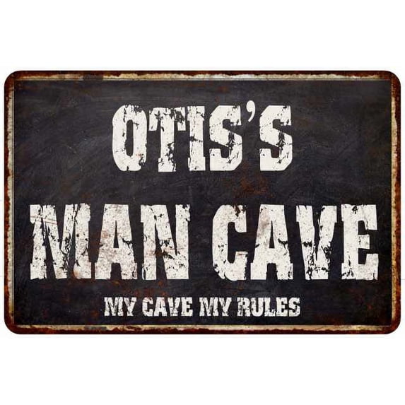 OTIS'S Man Cave Black Grunge Sign Home Decor Gift Cave Funny 108120004099