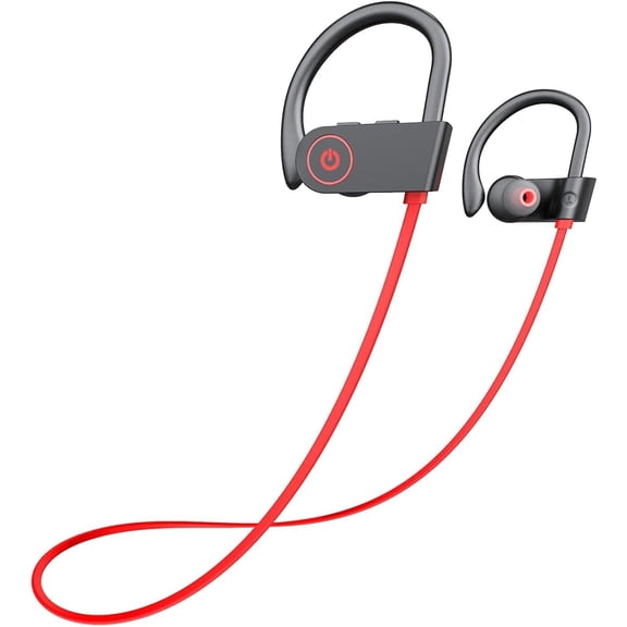 OTIUM Bluetooth Headphones,Wireless Earbuds IPX7 Waterproof Sports Earphones with Mic HD Stereo Sweatproof in-Ear Earbuds Gym Running Workout 15 Hour Battery Sound Isolation Headsets