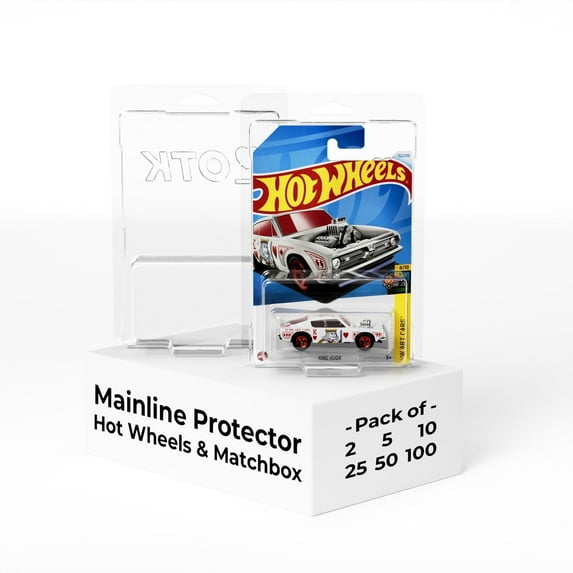 OTK Multipack Mainline Protector Case for Hot Wheels & Matchbox Mainline, 100-Pack
