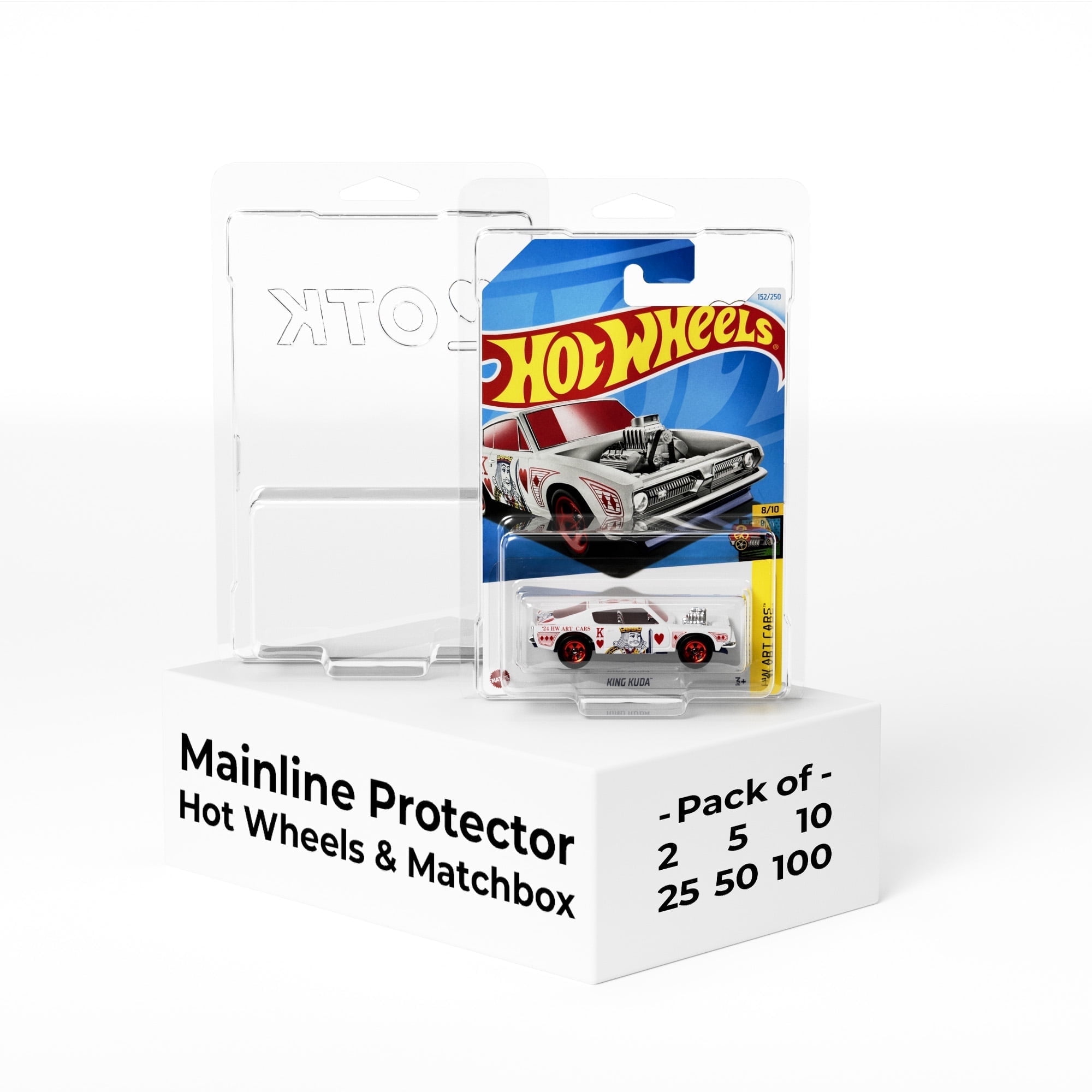 OTK Multipack Mainline Protector Case for Hot Wheels & Matchbox Mainline，25-pack
