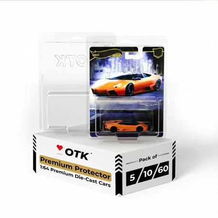 OTK Multipack Premium Protector Case for Hot Wheels Premium Car Collection, 10-Pack