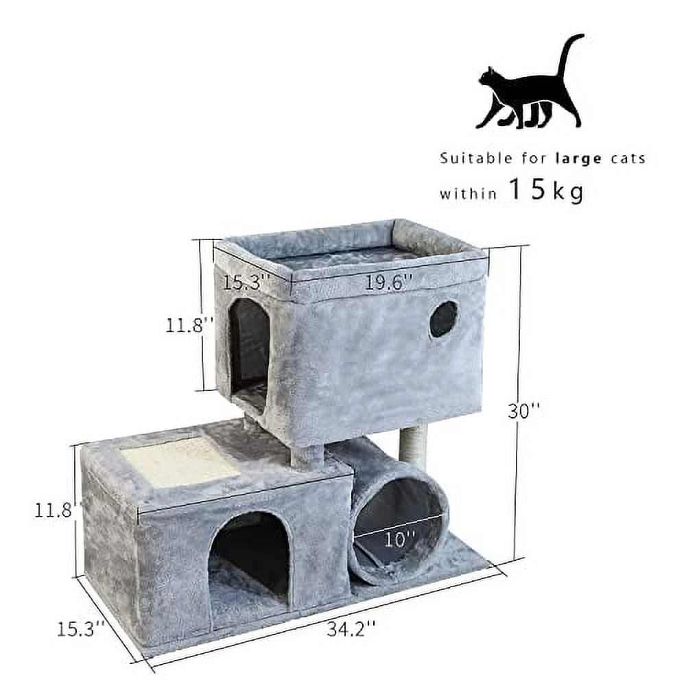 OTLIVE 30'' Large Cat Tree, Cat Activity Tree for Big Cats, Cat Tree