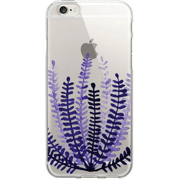 Artist Prints Clear Phone Case, Botany Purple