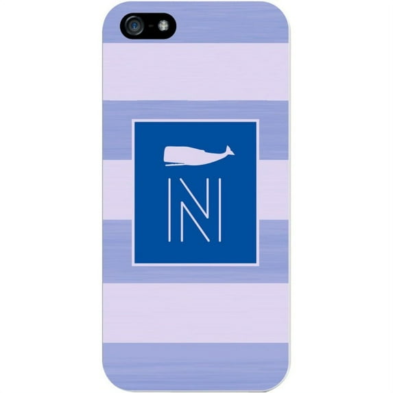 Critter Collection iPhone 5 Case, STRIPES, Blue Whale