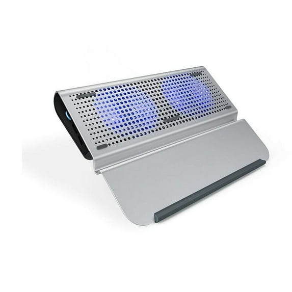 OTM Essentials Aluminum Large Laptop Riser Stand for 12"-15" Laptops 15.5" x 11.5" Gray (OB-A2C)