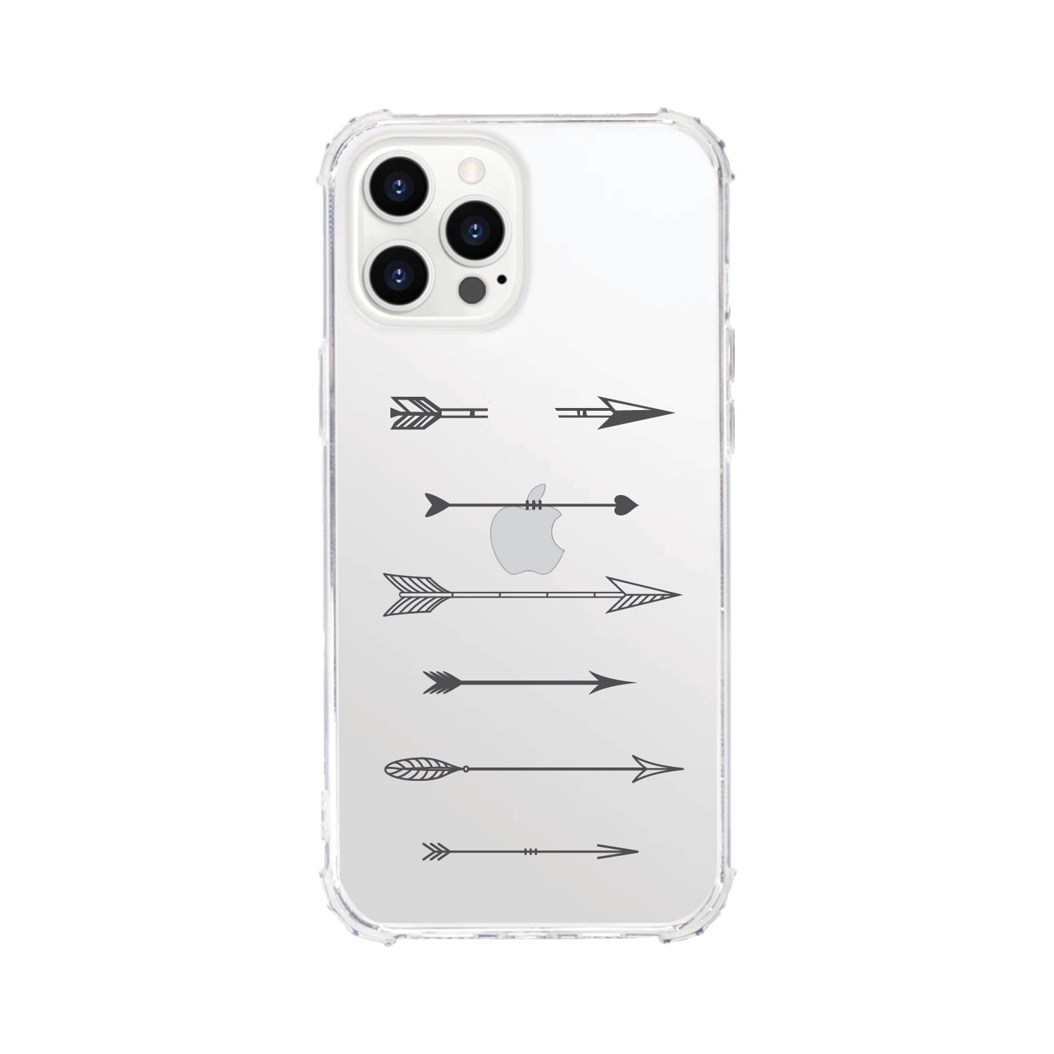 OTM Essentials iPhone 12 Pro Max Phone Case, Shooting Arrows Grey