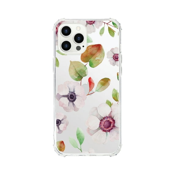 OTM Essentials iPhone 12 Pro Phone Case, Anemone Flowers Purple