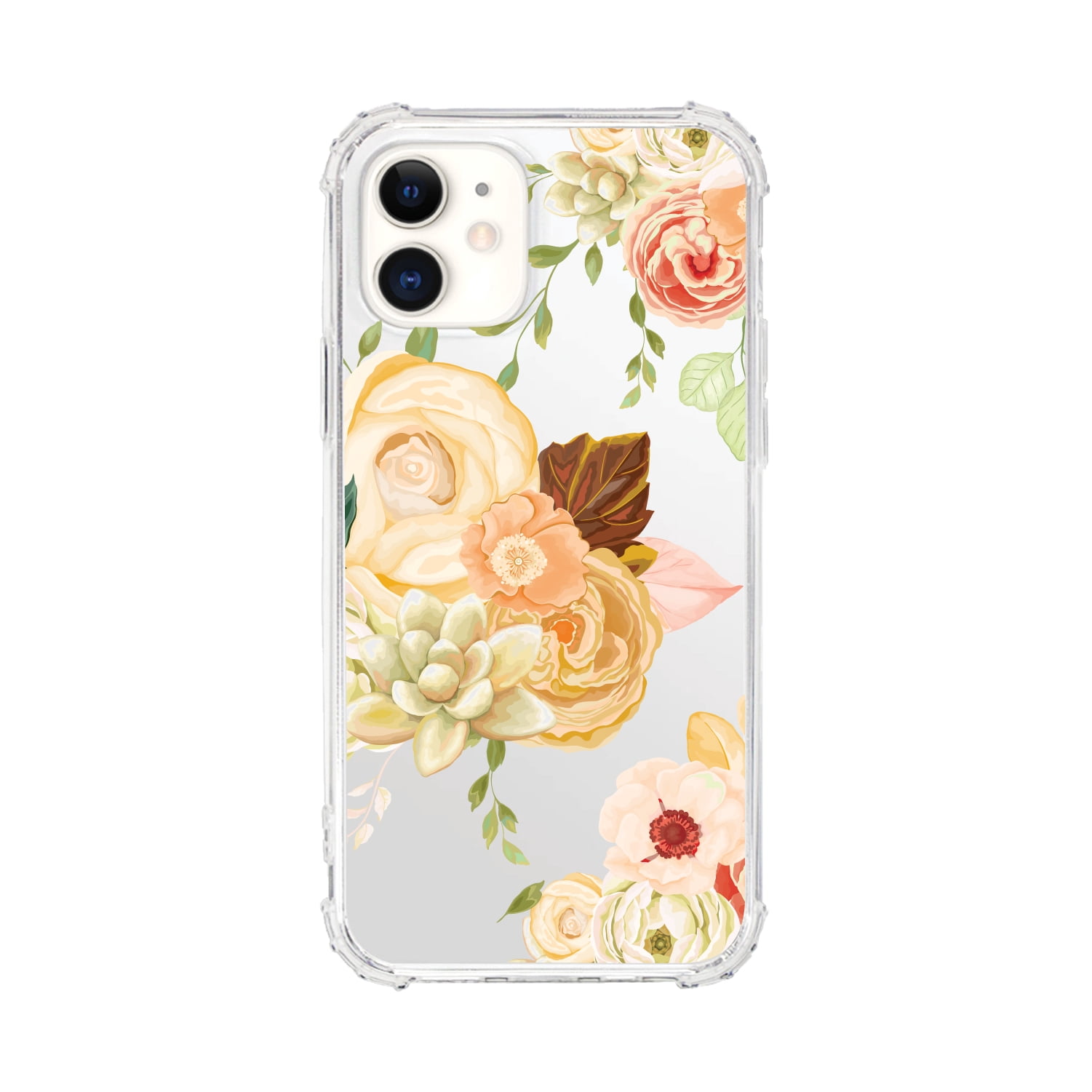 OTM Essentials iPhone 12 mini Phone Case, Flower Garden Orange