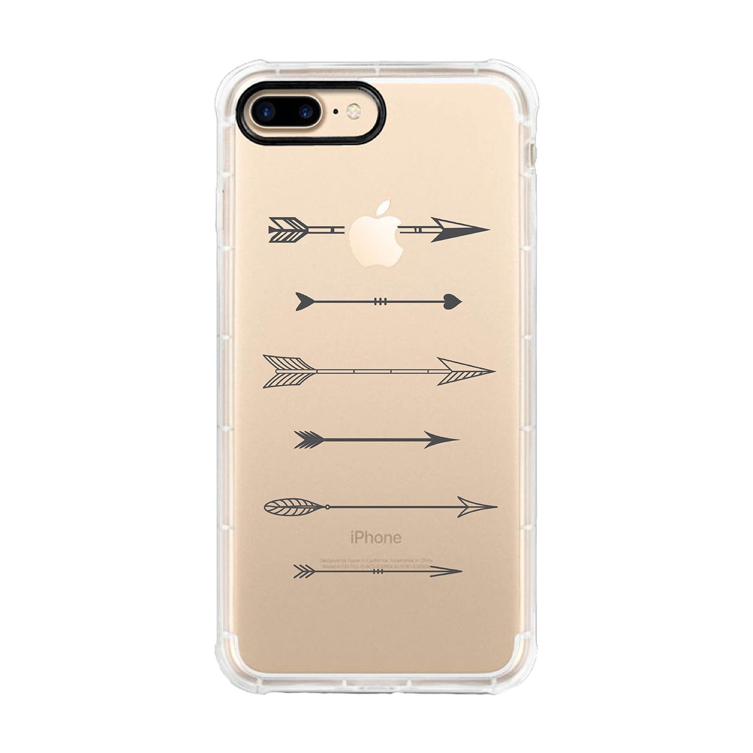 OTM Essentials iPhone 7/8 Hybrid Phone Case, Shooting Arrows
