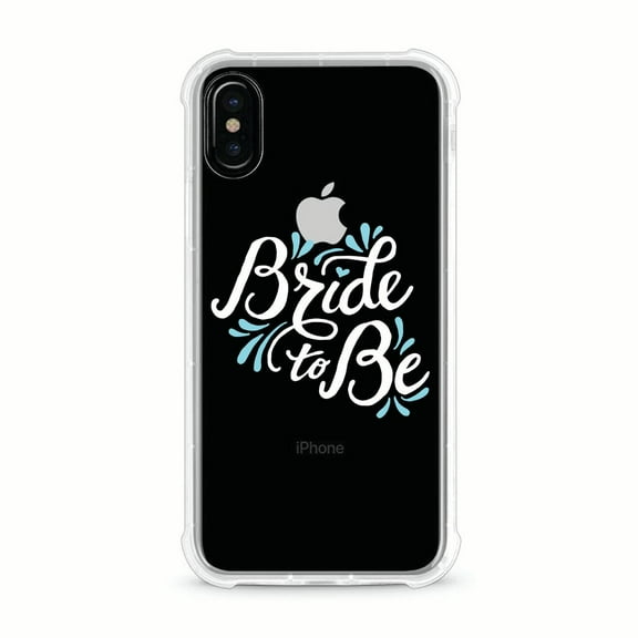 OTM Essentials iPhone X Clear Rugged Edge Phone Case, Bride to Be