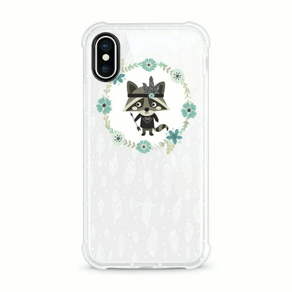 OTM Essentials iPhone X Clear Rugged Edge Phone Case, Warrior Princess