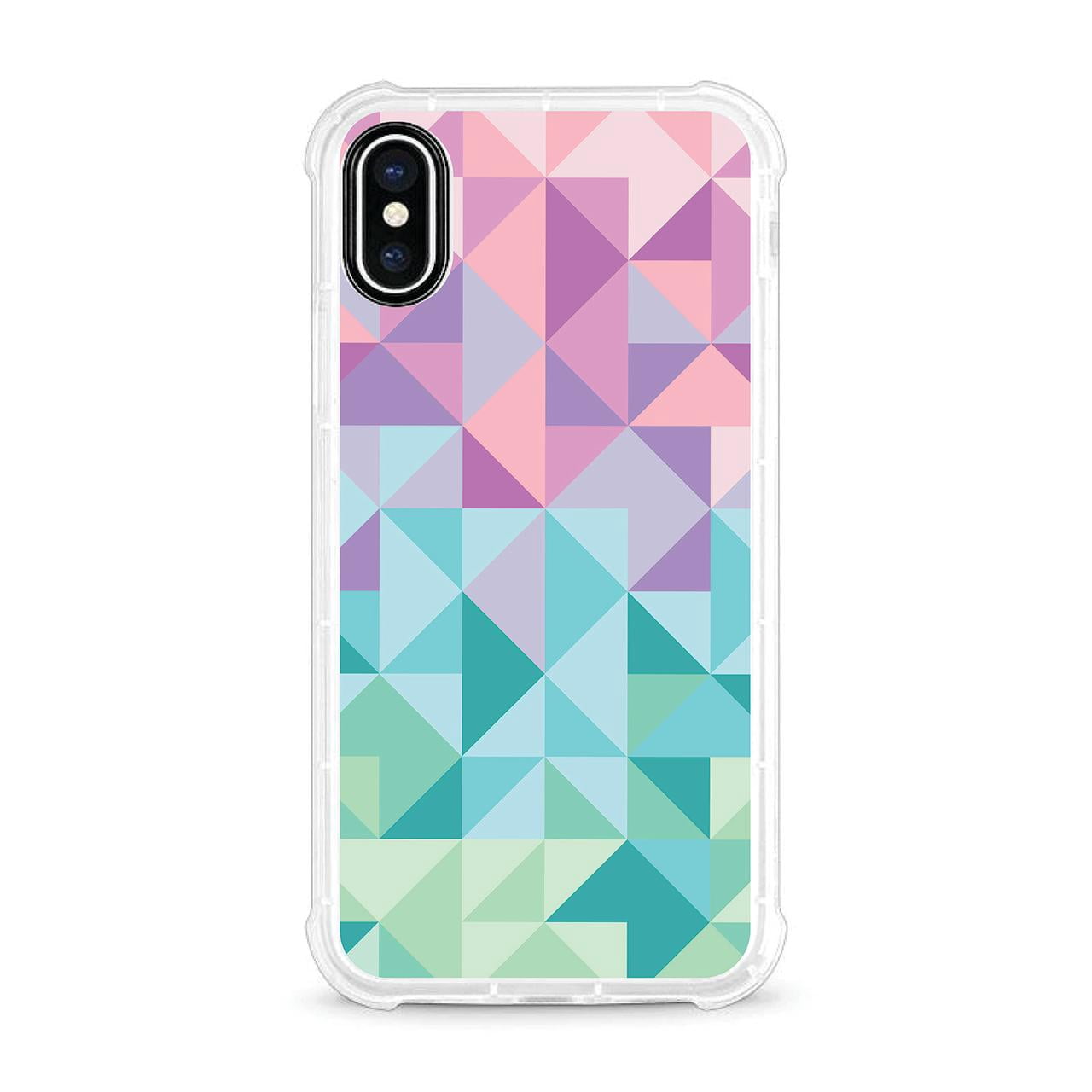OTM Essentials iPhone XS Max Phone Case, Geo Triangle Pink