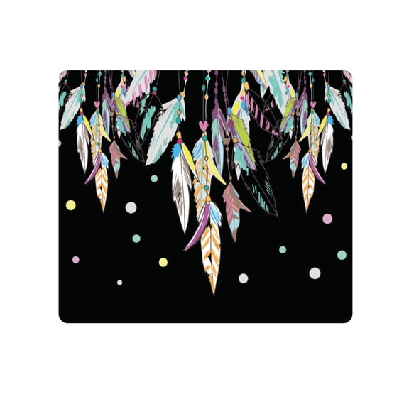 OTM Prints Black Mouse Pad, Dream Catcher Color