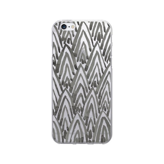 OTM Prints Clear Phone Case, Arrowhead Charcoal - iPhone 6 Plus/7 Plus