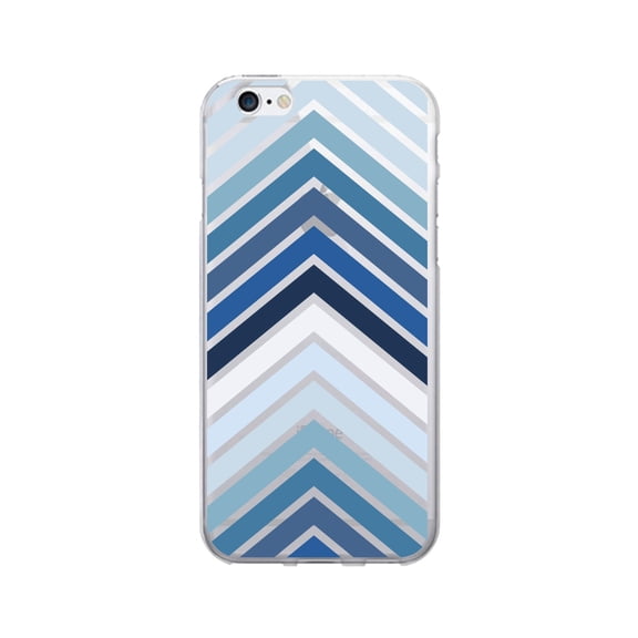 OTM Prints Clear Phone Case, Arrows Blue - iPhone 6 Plus/7 Plus