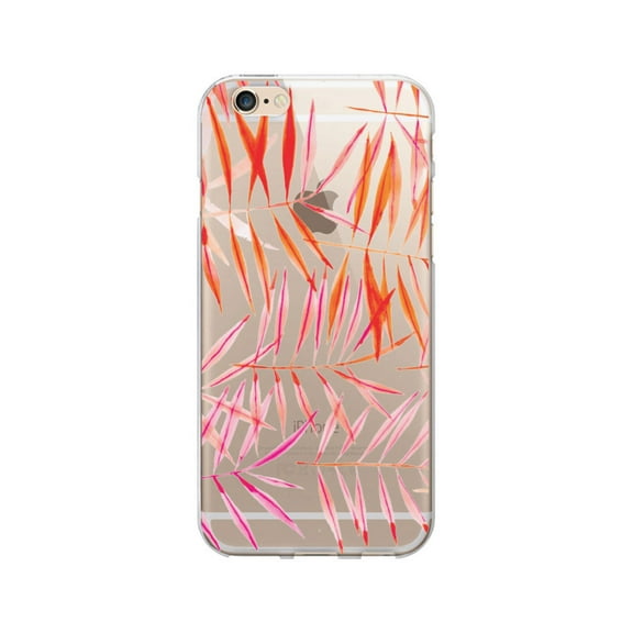 OTM Prints Clear Phone Case, Bamboo Leaves Warm - iPhone 6 Plus/7 Plus