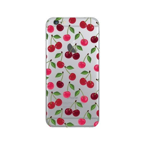 OTM Prints Clear Phone Case, Cherries - iPhone 6/6s/7/7s