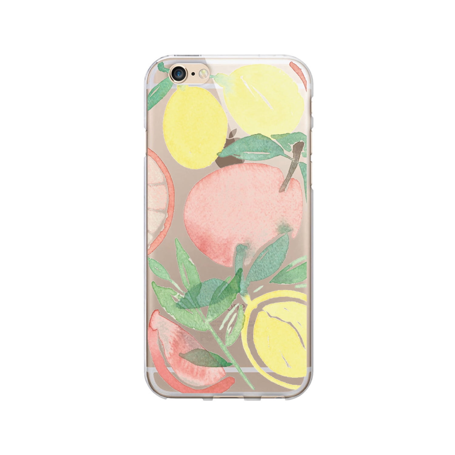 OTM Prints Clear Phone Case, Lemon Fresh - iPhone 6 Plus/7 Plus