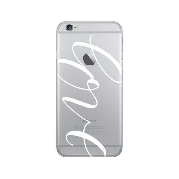 OTM Prints Clear Phone Case, Love White - iPhone 6/6s/7/7s