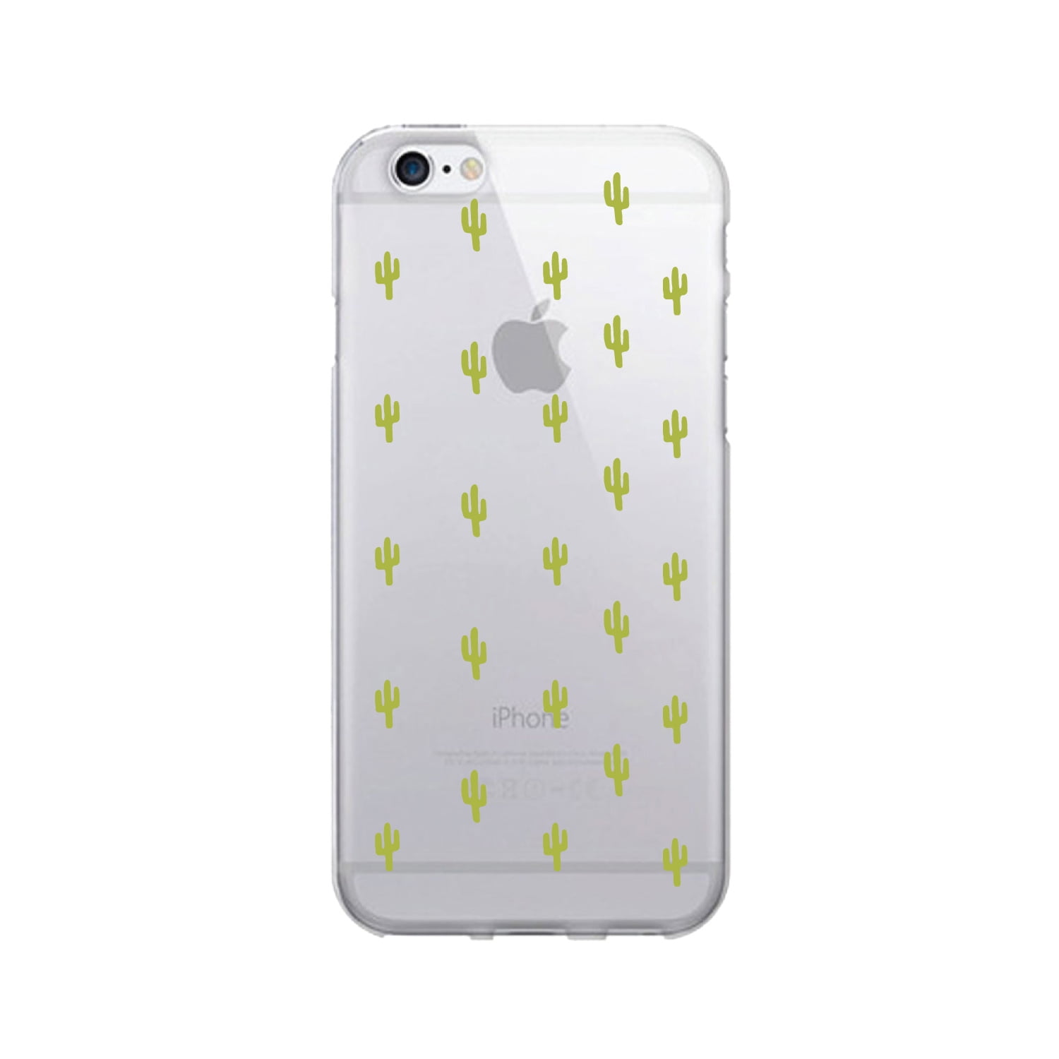OTM Prints Clear Phone Case, Mini Cacti Green - iPhone 6 Plus/7 Plus