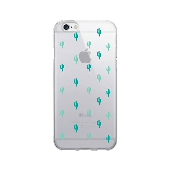 OTM Prints Clear Phone Case, Mini Cacti Minty Green - iPhone 6/6s/7/7s