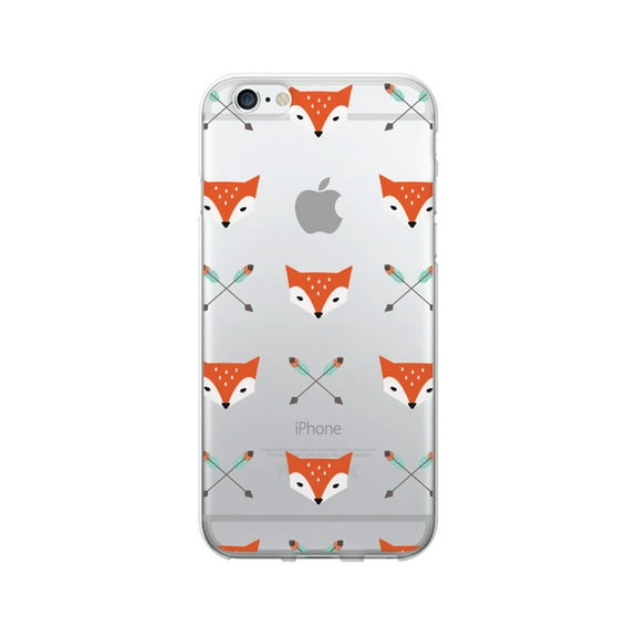 OTM Prints Clear Phone Case, Mr. Fox - iPhone 6/6s/7/7s