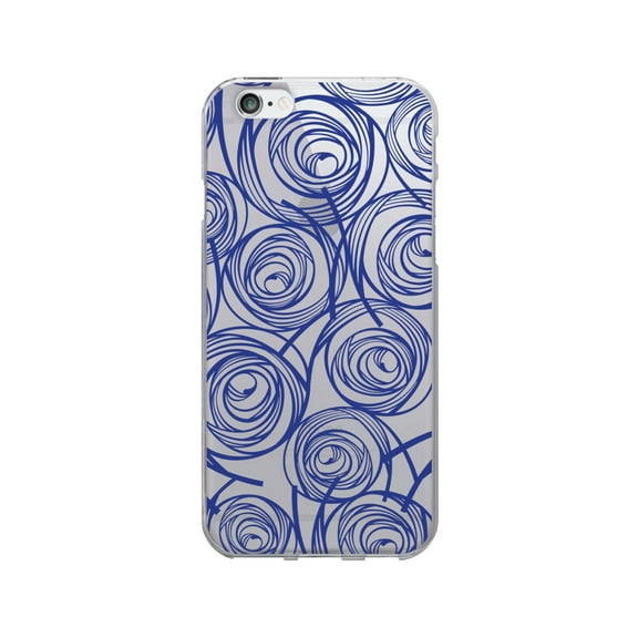 OTM Prints Clear Phone Case, New Age Swirls of Sapphire - iPhone 6/6s/7/7s