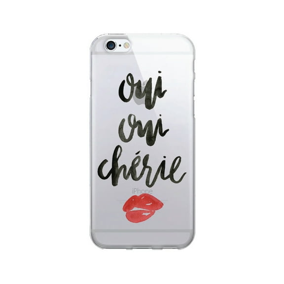 OTM Prints Clear Phone Case, Oui Oui Cherie - iPhone 6/6s/7/7s