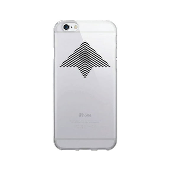 OTM Prints Clear Phone Case, Paper Plane Black - iPhone 6/6s/7/7s