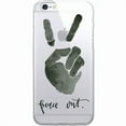 thumbnail image 1 of OTM Prints Clear Phone Case, Peace Out - iPhone 6/6s/7/7s, 1 of 2