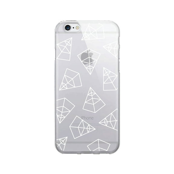 OTM Prints Clear Phone Case, Pyramids White - iPhone 6/6s/7/7s