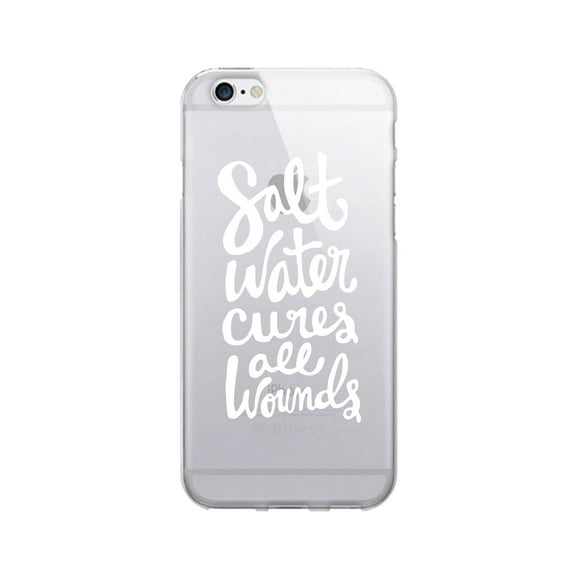 OTM Prints Clear Phone Case, Salt Water Cures White - iPhone 6/6s/7/7s