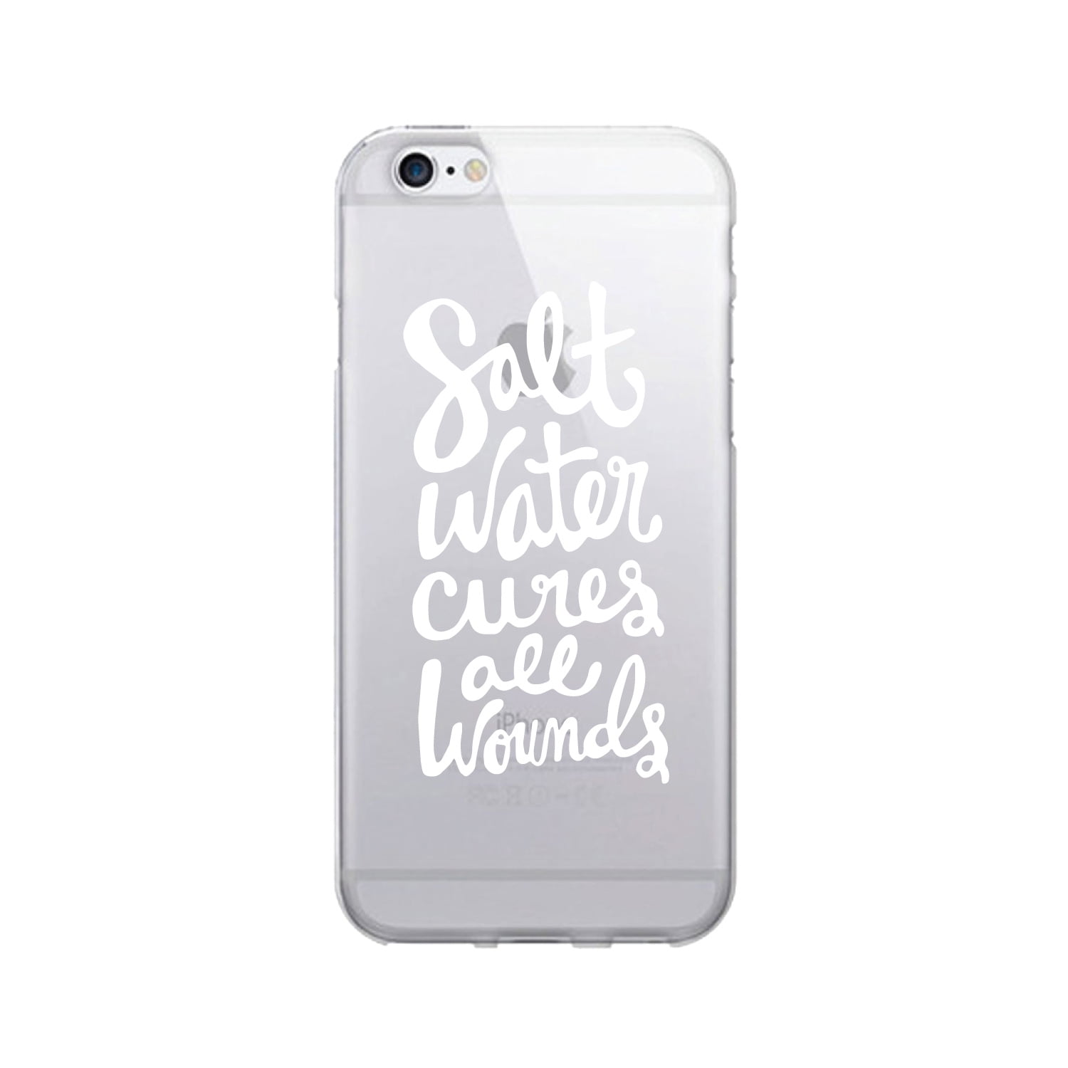 OTM Prints Clear Phone Case, Salt Water Cures White - iPhone 6 Plus/7 Plus