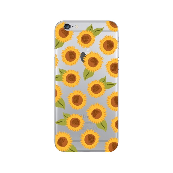 OTM Prints Clear Phone Case, Sunflowers Yellow - iPhone 6 Plus/7 Plus