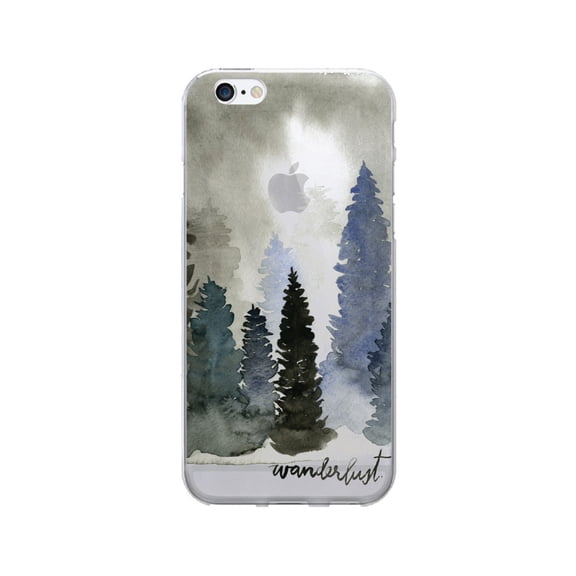 OTM Prints Clear Phone Case, WanderLust - iPhone 6 Plus/7 Plus