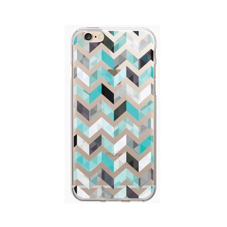 OTM Prints Clear Phone Case, Ziggy Aqua - iPhone 6 Plus/7 Plus