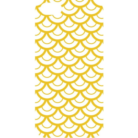 OTM iPhone 6 White Glossy Case Elm Bold Collection, Yellow