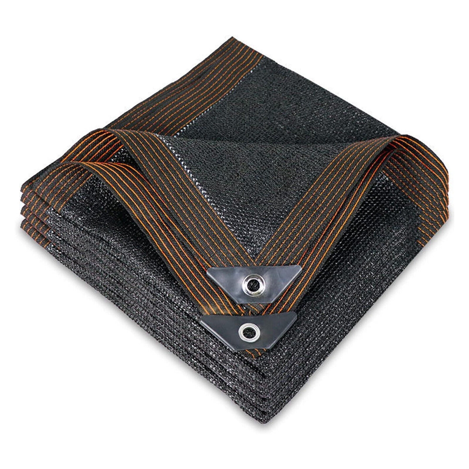 10' x 12' Black HDPE Mesh Shade Cloth with Grommets