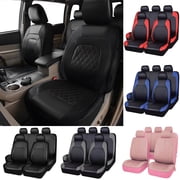 Wetoricau 4-Piece Car Seat Cover Set - Deer Cross Pattern, Anti-Slip, Waterproof For Most Vehicles