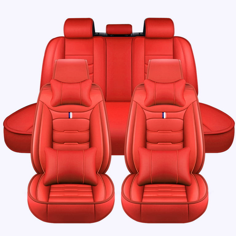 5 Seats Universal Car Seat Cover Pu Leather Auto Front Back Rear