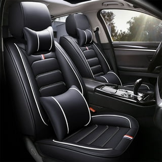 Auto Drive 2 Piece Low Back Memory Foam Car Seat Cover Polyester Black,  Universal Fit, 2010SC11