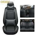 thumbnail image 1 of OTOEZ Car Seat Covers Universal Full Set 5 Seats Leather Front Back Cushion Pad Protector, 1 of 10
