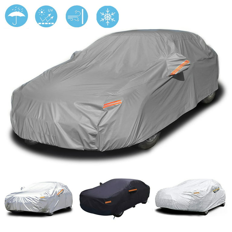 OTOEZ Heavy Duty Waterproof Full Car Cover All Weather Protection Outdoor  Indoor Use UV Dustproof for Auto SUV Sedan