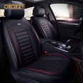thumbnail image 1 of OTOEZ Leather Car Seat Covers Full Set Front and Rear Bench Backrest Seat Cover Set Universal Fit for Sedan SUV Truck, 1 of 10