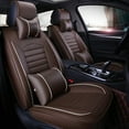 thumbnail image 1 of OTOEZ Leather Car Seat Covers Full Set Front and Rear Bench Backrest Seat Cover Set Universal Fit for Sedan SUV Truck, 1 of 10
