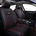 thumbnail image 1 of OTOEZ Luxury Leather Car Seat Covers Front Rear Full Set Universal for Sedan Truck SUV, 1 of 9