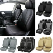 OTOEZ Universal Car Seat Cover 5 Seats Leather Full Set Waterproof Cushion for Sedan SUV Truck
