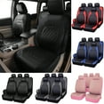thumbnail image 1 of OTOEZ Universal Car Seat Cover Breathable PU Leather 5 Seats Full Set Waterproof Cushion Fit Most Honda Toyota Chevy Ford Nissan Vehicle Truck SUV, 1 of 10